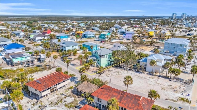 drone / aerial view with a residential view