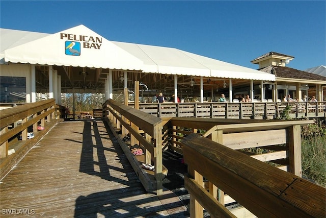 view of dock