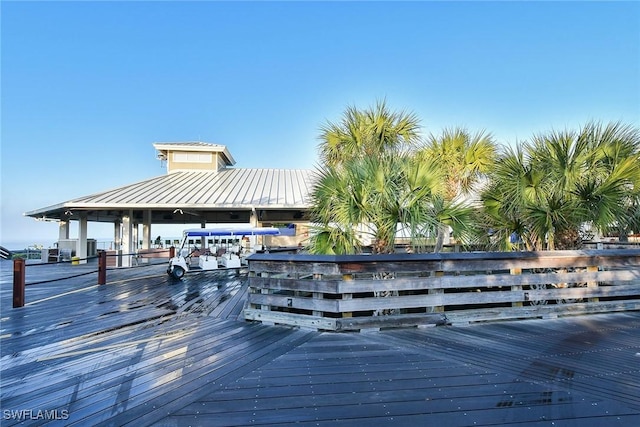 view of dock
