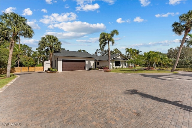 ranch-style house with a garage