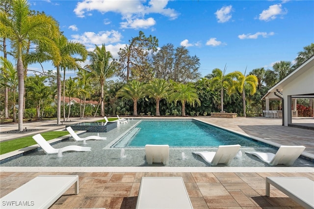 view of pool with a patio area