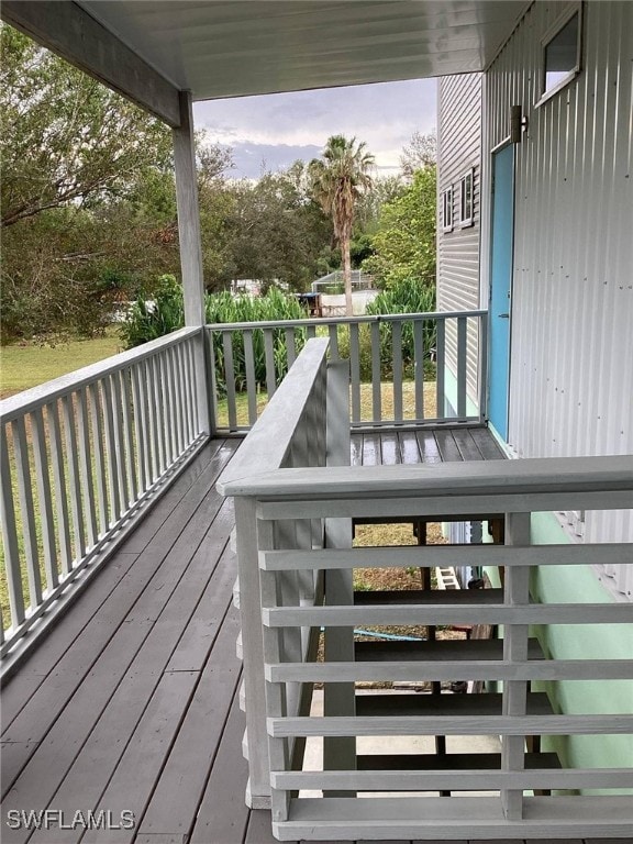 view of deck