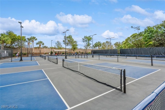 view of sport court