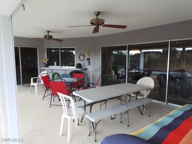 view of sunroom / solarium