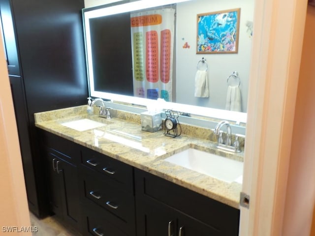 bathroom with vanity