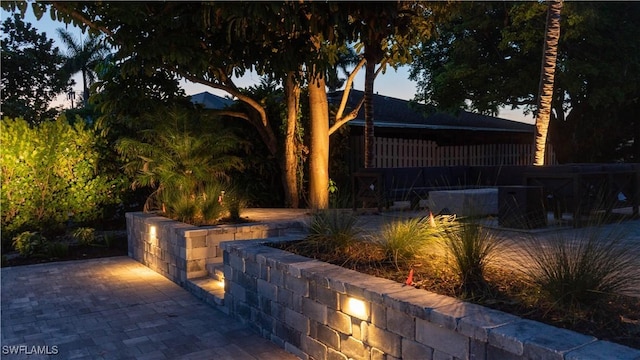 exterior space with a patio area