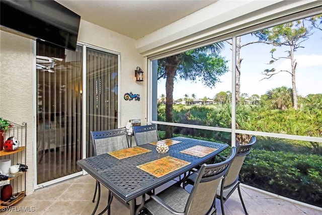 view of sunroom / solarium