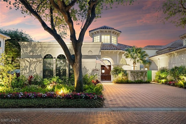 view of mediterranean / spanish-style home