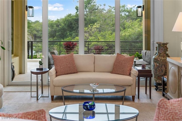 view of sunroom / solarium