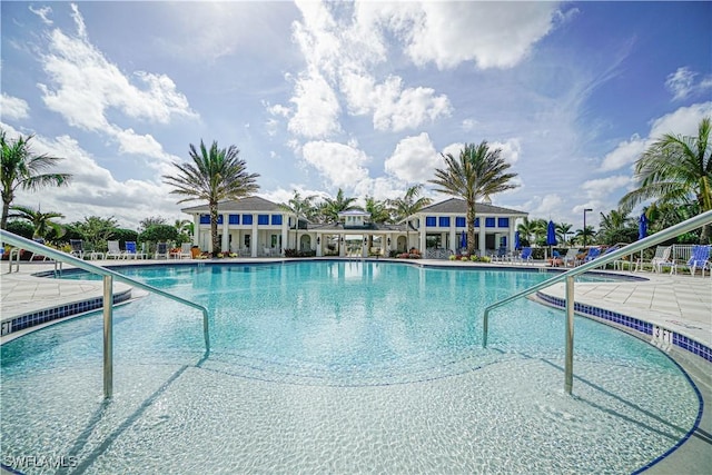 pool featuring a patio