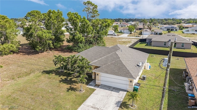 bird's eye view featuring a residential view