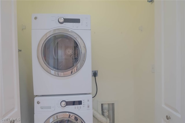 19930 Barletta Ln Unit 1324, Estero, FL 33928 - laundry area featuring stacked washer and dryer and laundry area