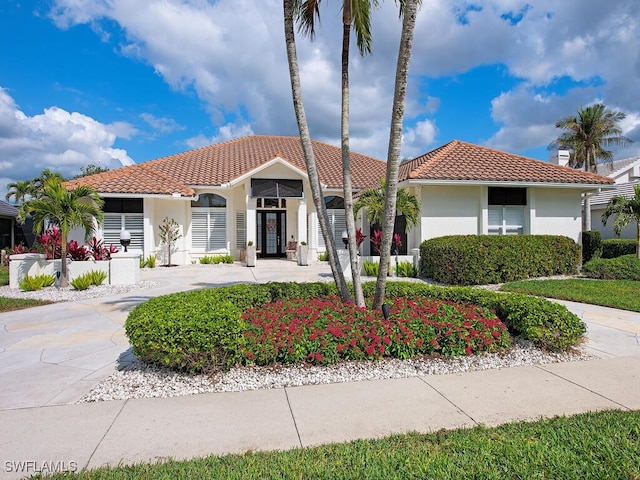 view of mediterranean / spanish house