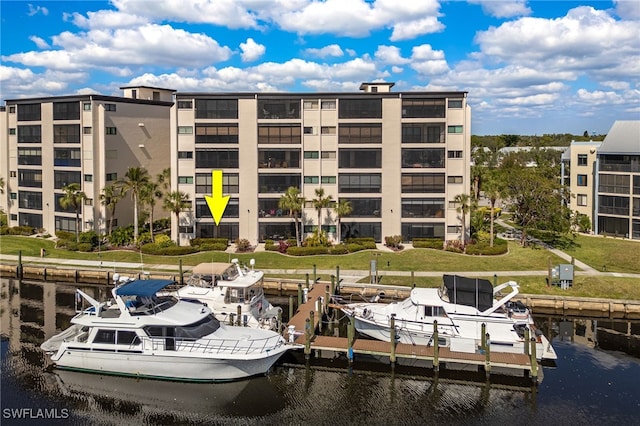 3458 Hancock Bridge Pkwy Unit 114, North Fort Myers, FL 33903 - dock area featuring a water view