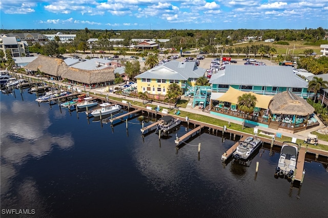3458 Hancock Bridge Pkwy Unit 114, North Fort Myers, FL 33903 - bird's eye view of a nearby body of water and numerous boat docks