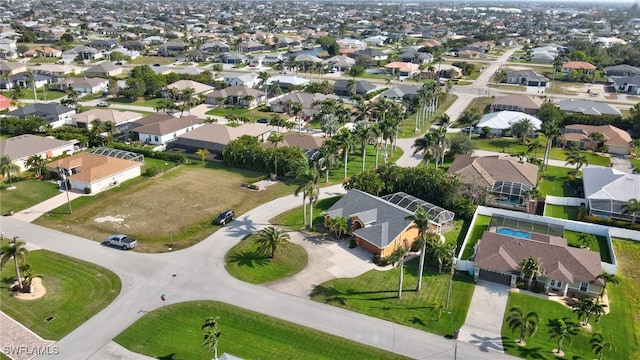 bird's eye view featuring a residential view