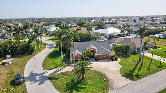 bird's eye view featuring a residential view