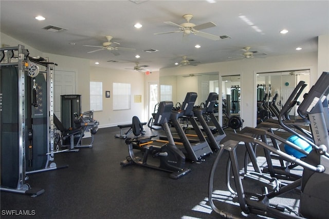 view of workout area