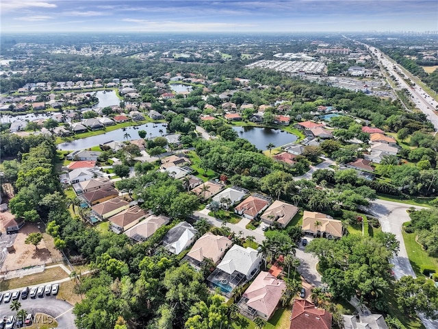 8850 Springwood Ct, Bonita Springs, FL 34135 - bird's eye view with a residential view and a water view