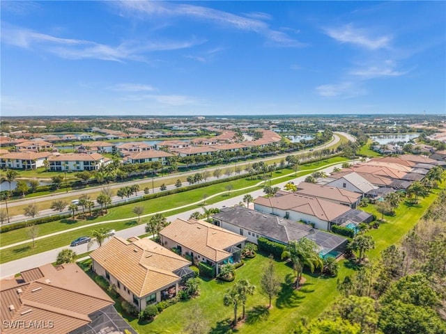 aerial view featuring a residential view