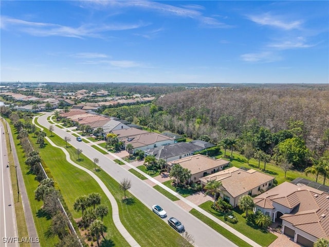 aerial view featuring a residential view