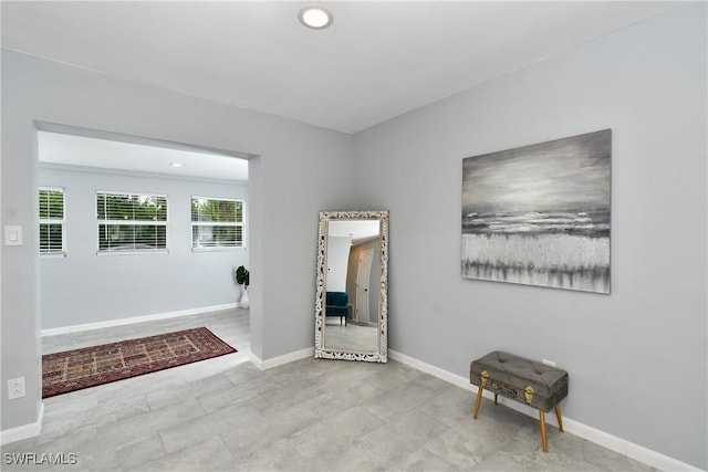 interior space featuring a wealth of natural light