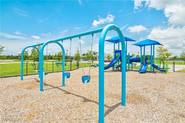 view of jungle gym