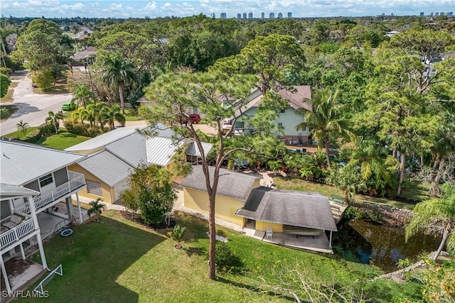 drone / aerial view featuring a residential view