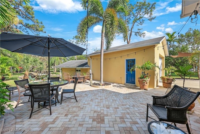 view of patio / terrace with outdoor dining area