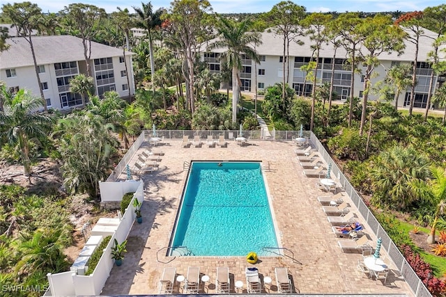 view of pool with a patio