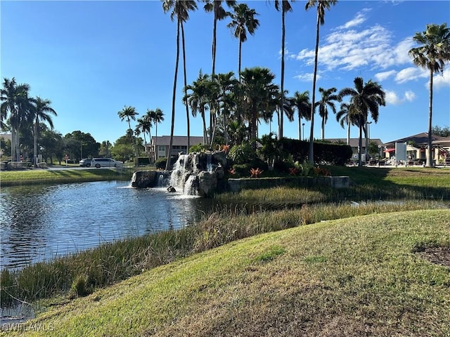 view of water feature