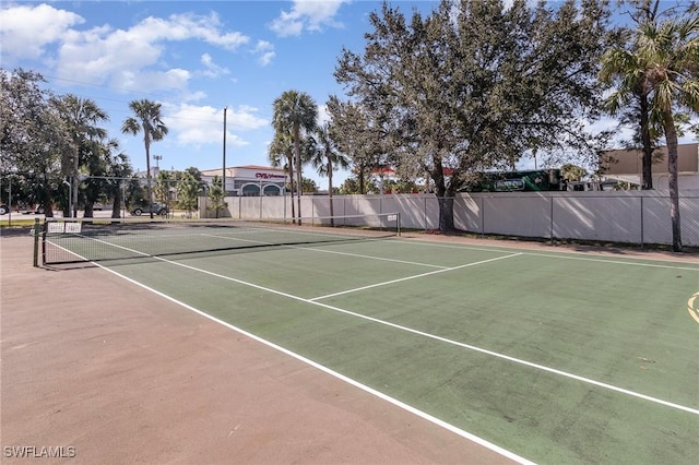 view of tennis court