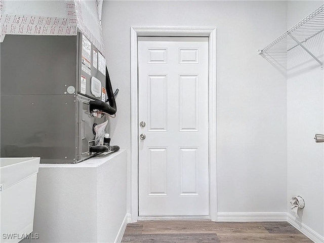 interior space featuring hardwood / wood-style floors