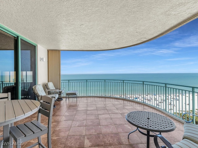 930 Cape Marco Dr Unit 806, Marco Island, FL 34145 - balcony with a water view and a beach view