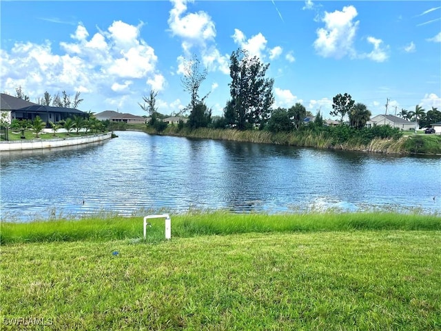 view of water feature