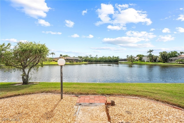 view of water feature