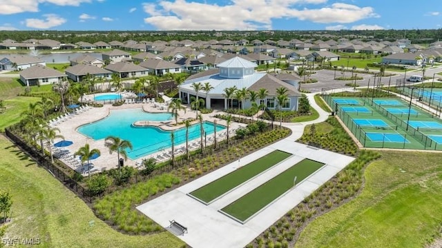 16768 Elkhorn Coral Dr, North Fort Myers, FL 33903 - aerial view of residential area featuring a pool area