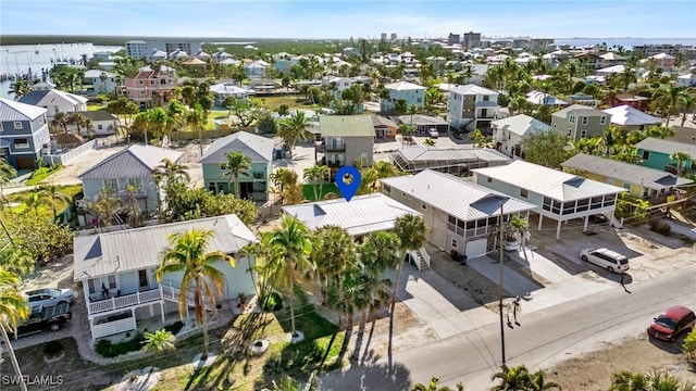 bird's eye view with a residential view