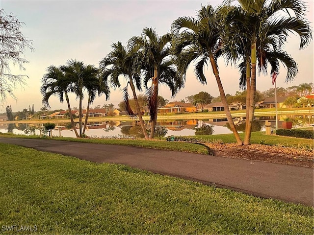 1060 Partridge Cir Unit 201, Naples, FL 34104 - view of property's community featuring a water view and a lawn