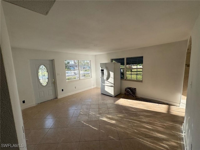 foyer with baseboards