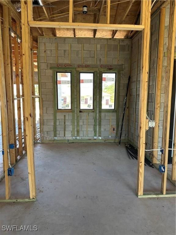 miscellaneous room featuring concrete floors