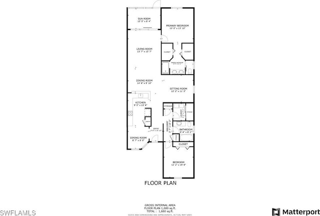 15011 Sandpiper Preserve Blvd Unit 106, Fort Myers, FL 33919 - room layout
