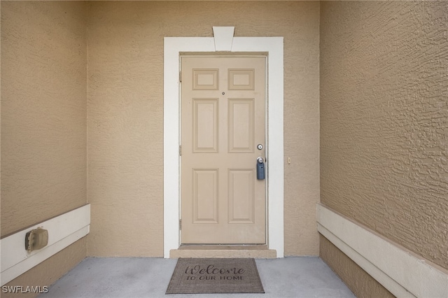 view of entrance to property