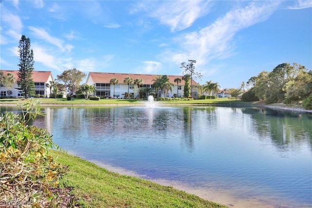 view of water feature