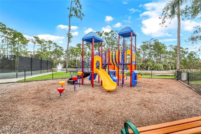 community playground featuring fence