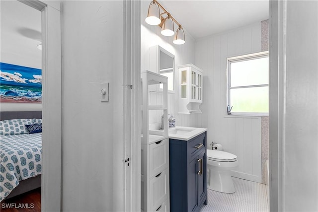 3475 Edgewood Ave, Fort Myers, FL 33916 - bathroom featuring tile patterned flooring, vanity, and toilet