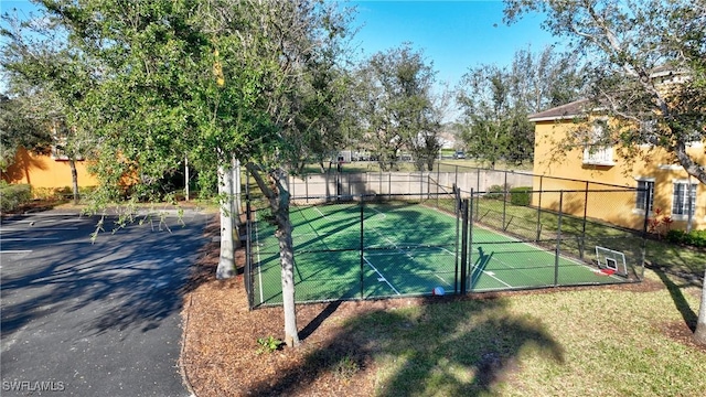 view of tennis court