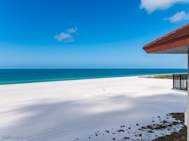 water view with a beach view