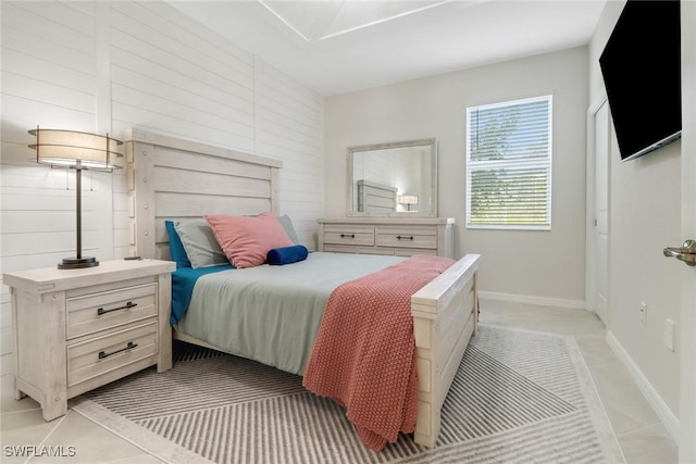 view of tiled bedroom