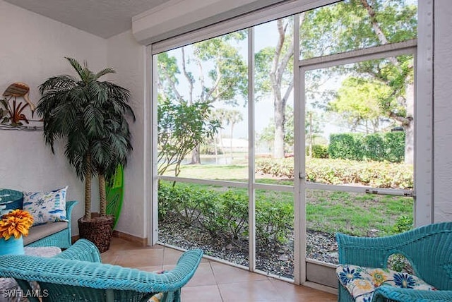 view of sunroom